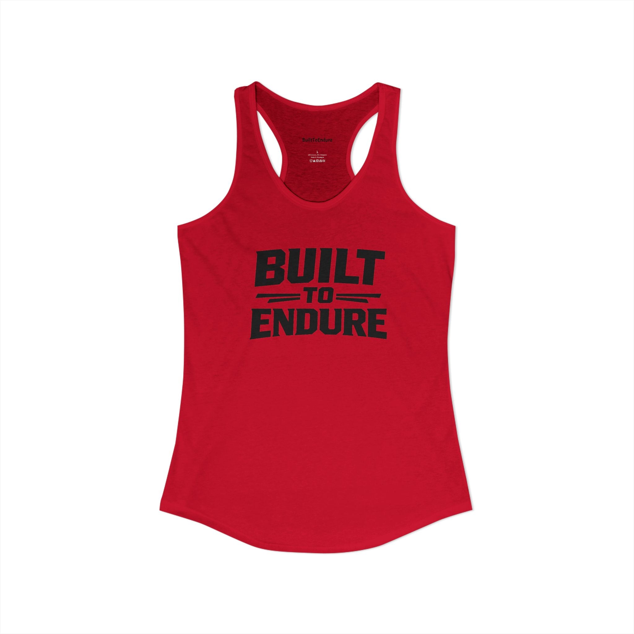 Built To Endure Woman's Racerback Tank