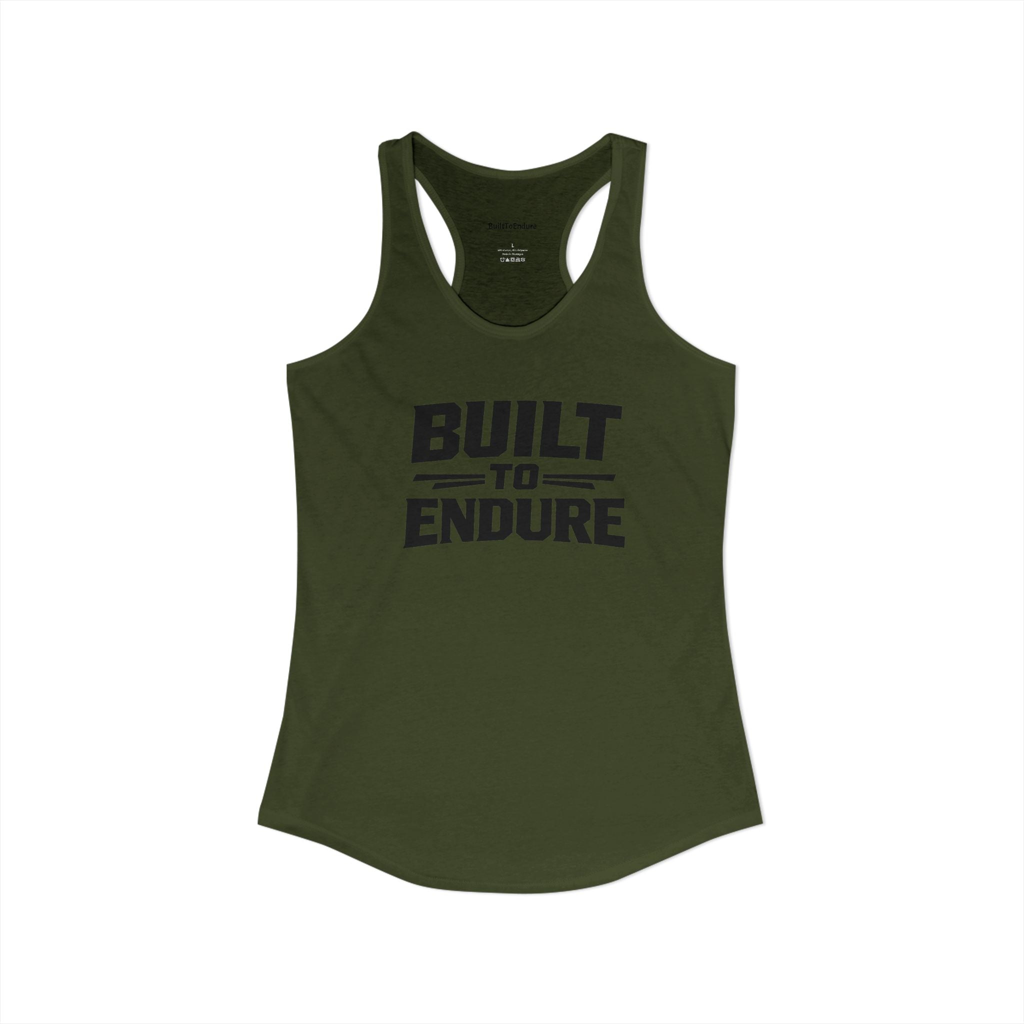 Built To Endure Woman's Racerback Tank