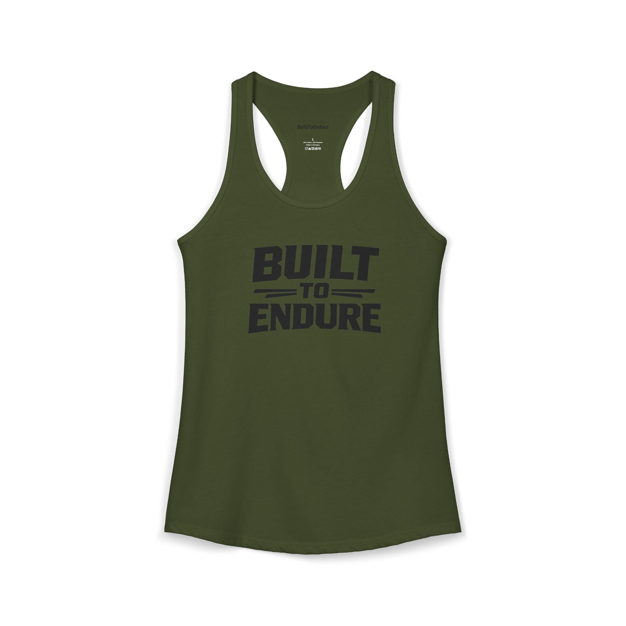 Built To Endure Woman's Racerback Tank